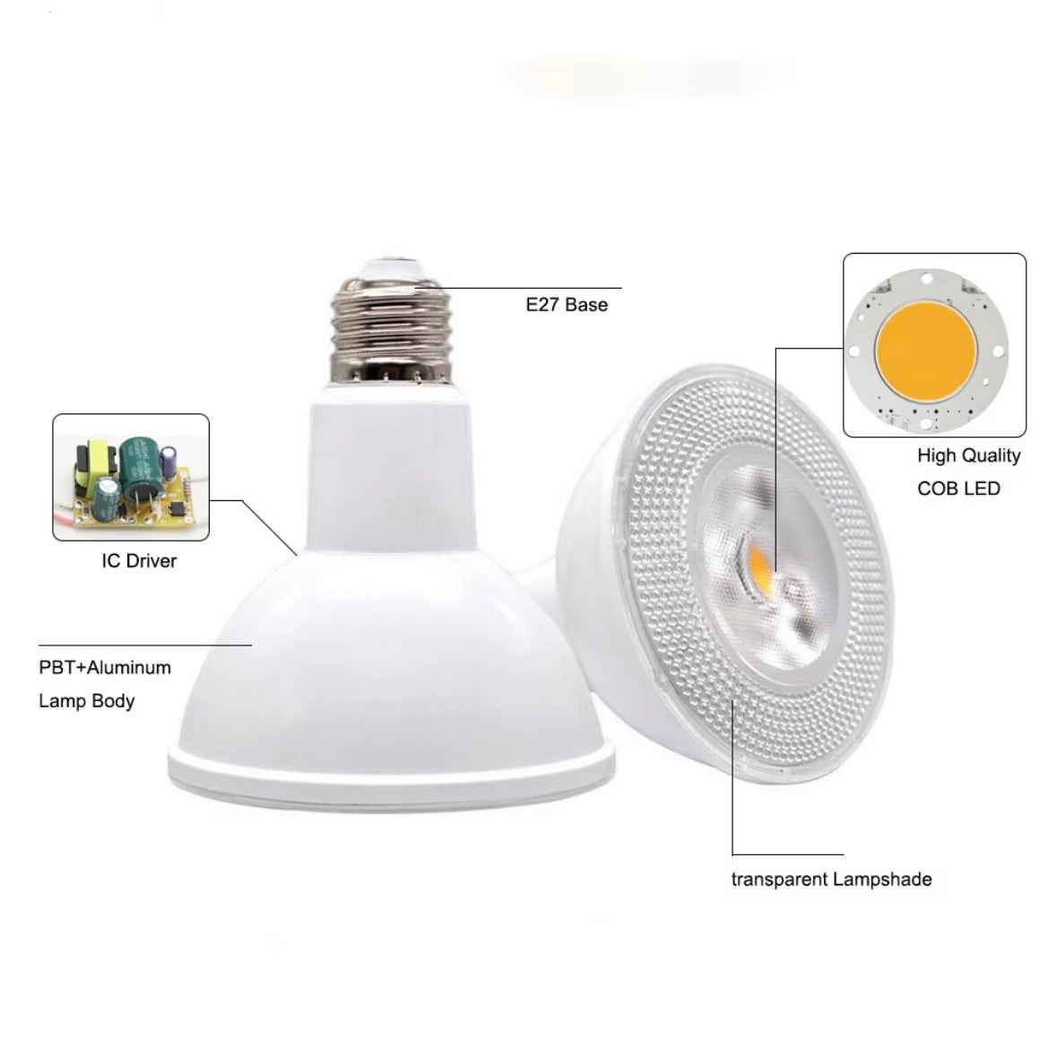 LED Par38 Lamp 12W