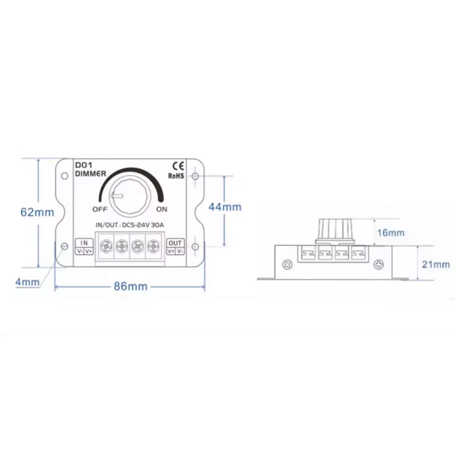 LED Dimmer with controller
