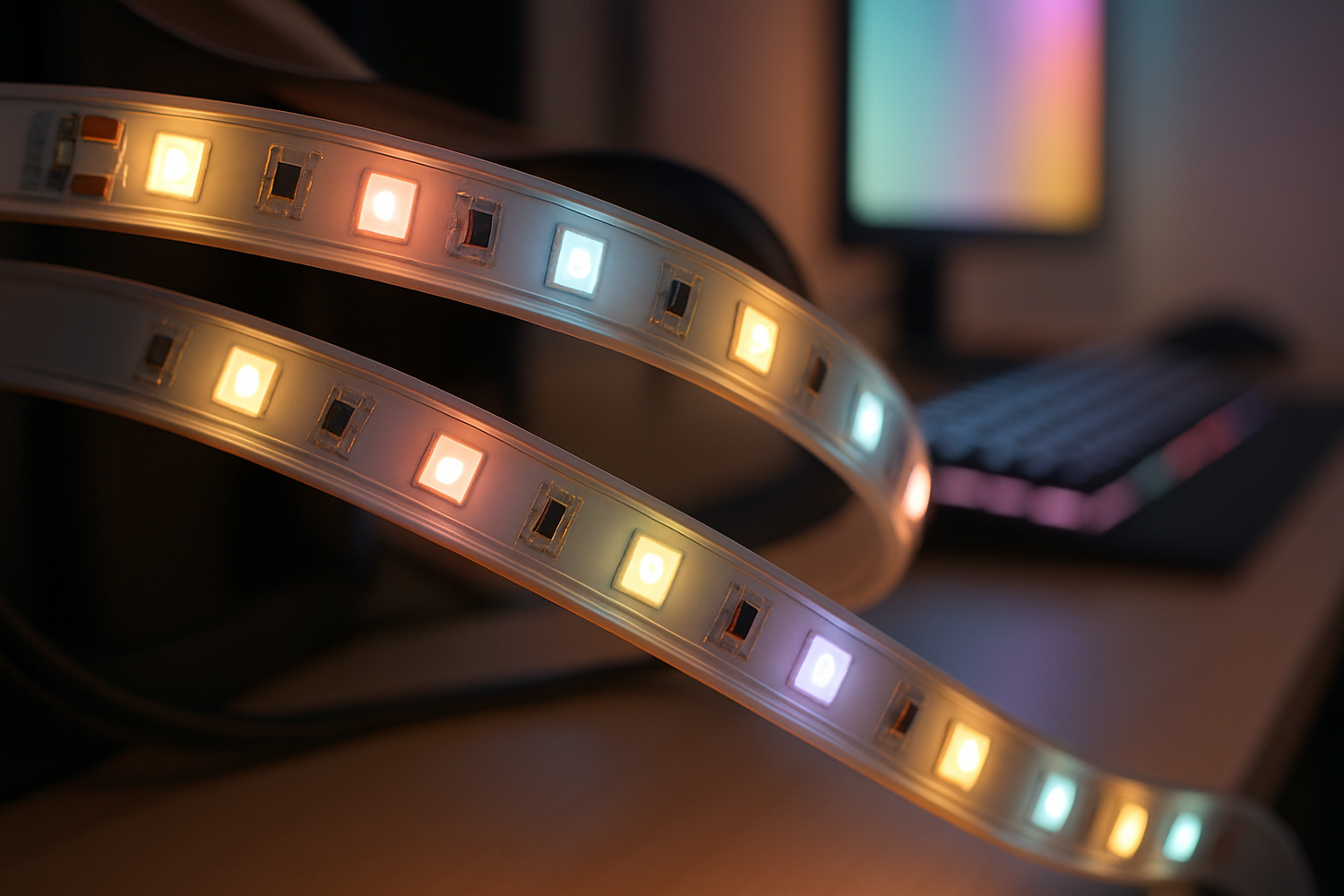 LED Strips In Gaming Lounge