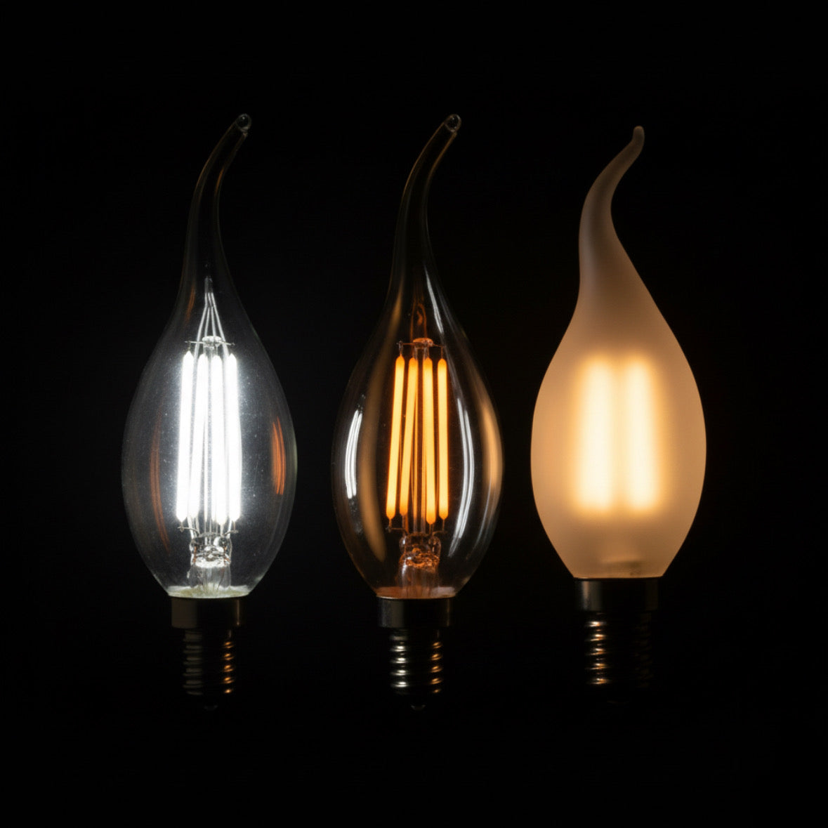 Filament candle with tail 4W