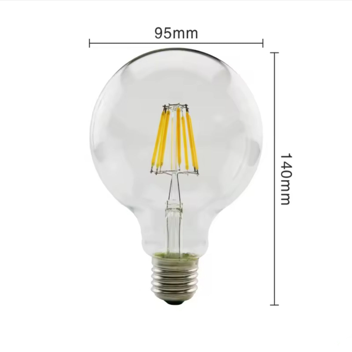 LED Filament bulb G95 8W