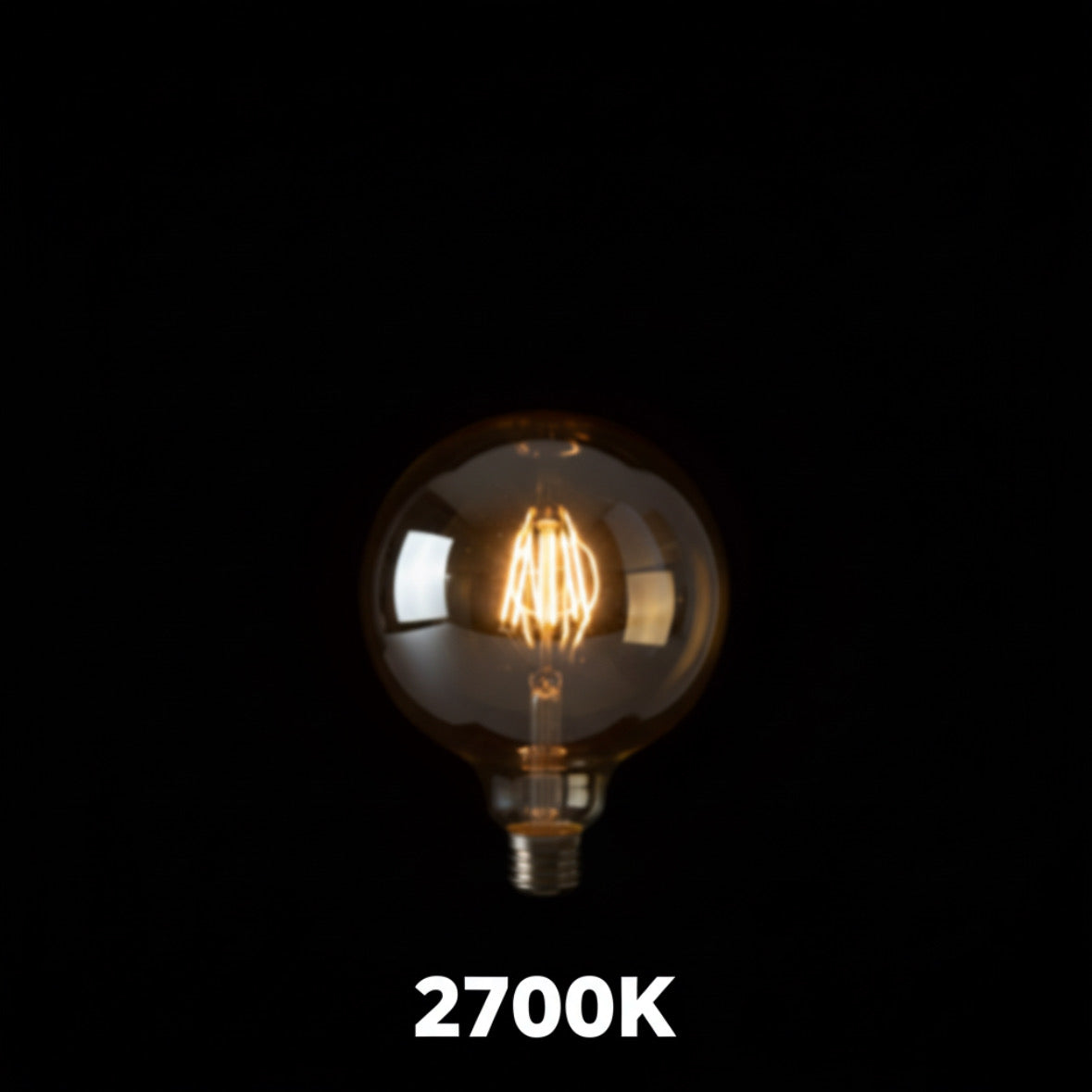 Amber Filament Bulb G95 6W