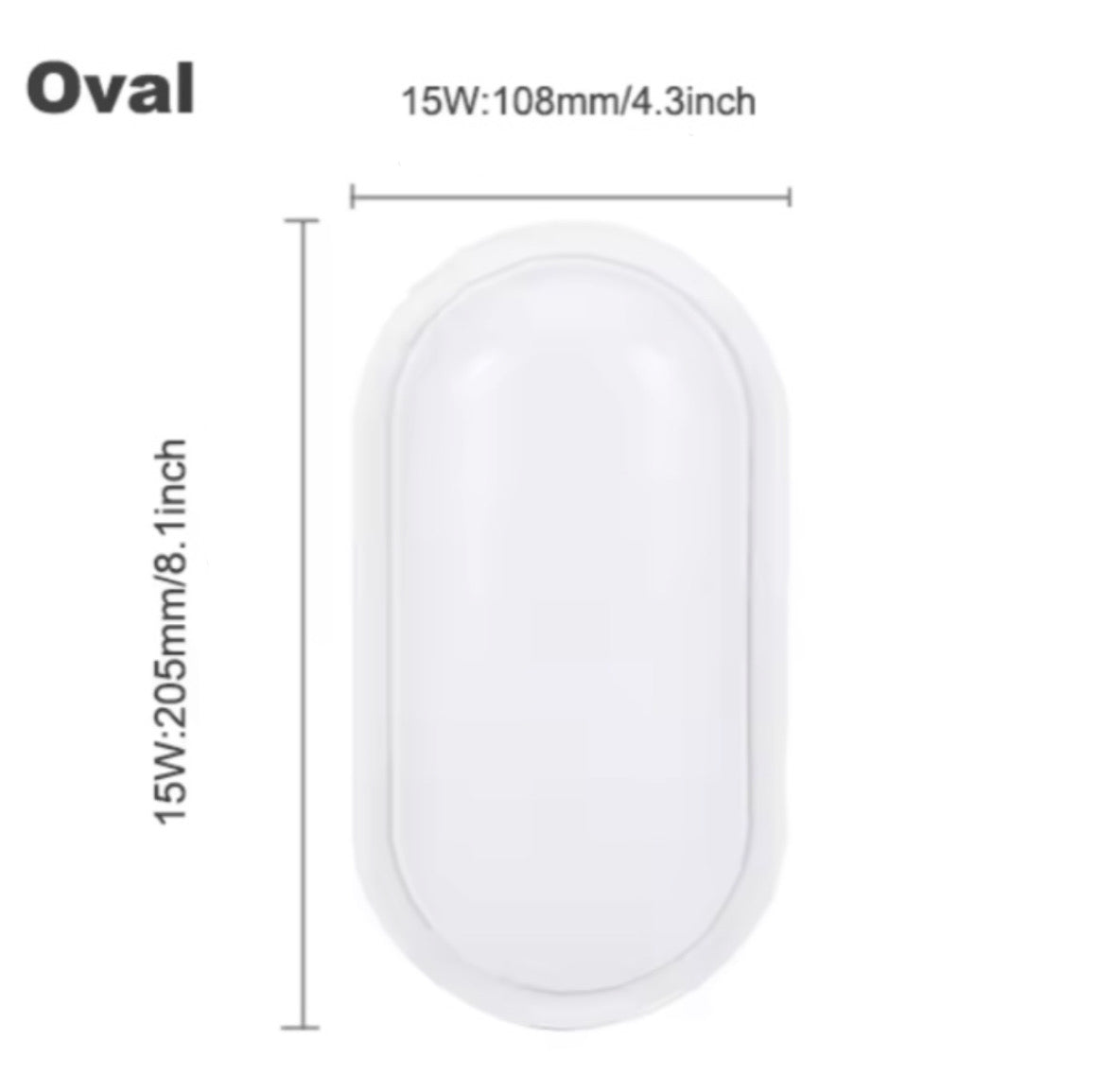 LED Lamp Moisture-proof Oval Lamp