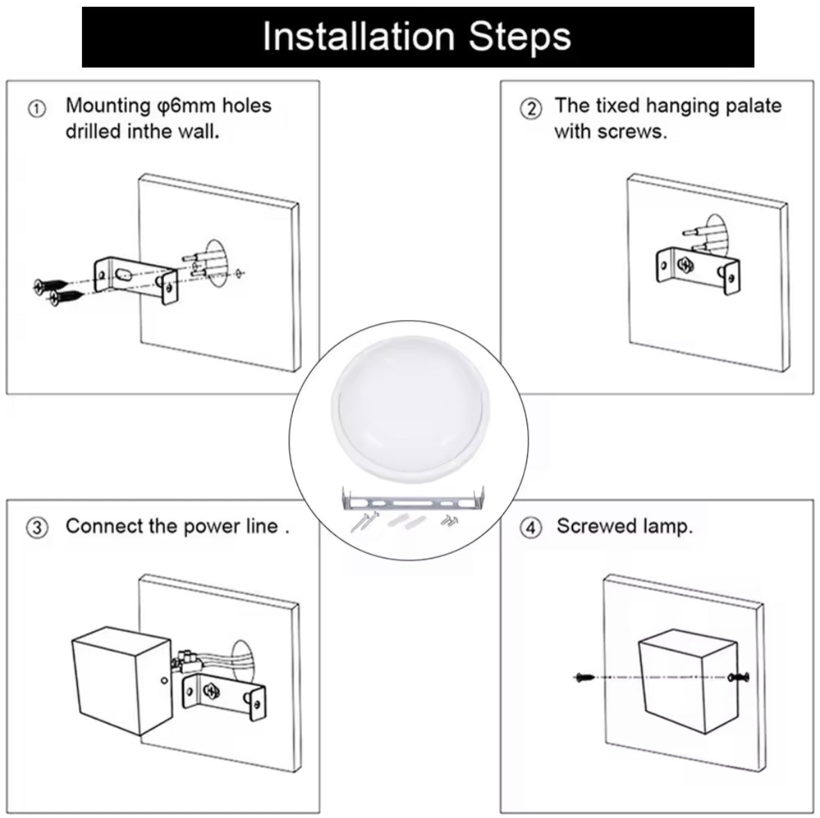 LED Lamp Moisture-proof Round Lamp